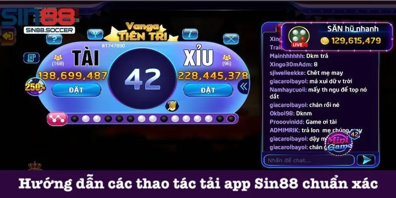 Hướng dẫn các thao tác tải app Sin88 chuẩn xác