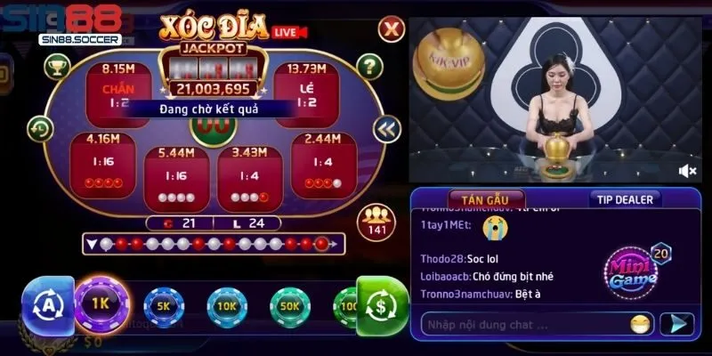 Chi tiết cách tính điểm trong từng ván xóc đĩa Sin88